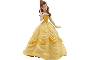 Bullyland 12401 - Figura de Bella de la película de Walt Disney La Bella y la Bestia, Aprox. 4'', Ideal como Topper de Tarta y Regalo para Que los niños jueguen con fantasía