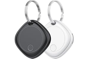 AJBLG Smart Air Tag 2 pezzi, Bluetooth Trova oggetti Compatibile con Apple Dov'è (Solo iOS), Batteria sostituibile, IP67 impermeabile, adatto per bagagli, borse, portafogli, zaini, chiavi Tag Tracking