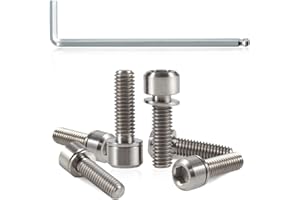 SPEEDWOX Set di 6 Viti per Asta da Bicicletta con rondelle in Lega di Titanio per Mountain Bike e Bici da Strada