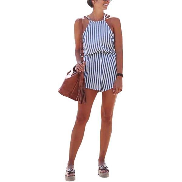 Donna Vacanza Estate Spiaggia Mini Tuta Donna Floreale Pantaloncini