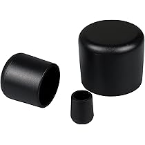 10 Pezzi Tappi Per Tubi Rotondi - Gommini Per Sedie, Diametro 80mm - Nero, Per Mobili E Sedie - Foto 4