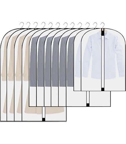Paquete De 50 Bolsas De Ropa, Bolsa De Traje Transparente, Funda De Ropa, Vestido Y Bolsa De Almacenamiento (60 × 59.1 In
