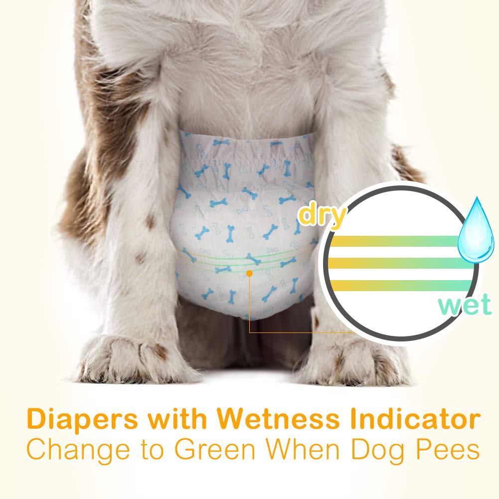 Dono Pet Dog Nappies Disposable Puppy Dog Male Wraps Super Absorbent