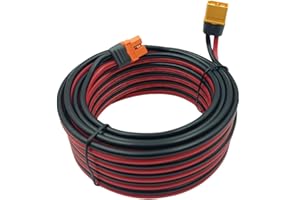 YIMIKEDAYA Cable de extensión XT60I a XT60 Macho XT60I 12AWG XT60 Cable de extensión Solar Compatible con EcoFlow Powerstation (6M)