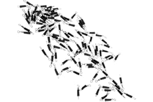 Tenlacum Anillo de clip de cambio rápido de acero inoxidable con conexión rápida, para pesca giratoria, accesorios de aparejos de pesca (100 piezas)