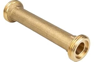 SCHLÖSSER ARMATUREN Schlösser JS Passstück 3/4 Zoll (DN15) x 110 mm für Wasserzähler Wärmemengenzähler - Messing blank - 0080040300001