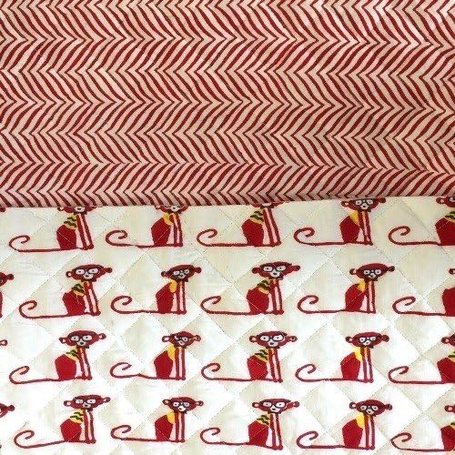 Natural quilts Cheeky Monkeys Regular Quillow, multicolour