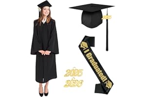 Raveparty Graduation Talar with Hat, Graduation Robe, Black Graduation Robe, Graduation Hat, Graduation Hat, Academic Talar, Tassel 2024, Unisex Graduation Dress for College