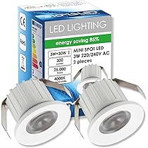 4 PZ Mini Faretto Led Da Incasso 3W DC 12V 24V Neutro 4000K Angolo 25 - Foto 14