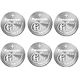 Panasonic [ Pack of 6 ] Battery CR1632 3V 3 Volt Lithium Coin Size Battery