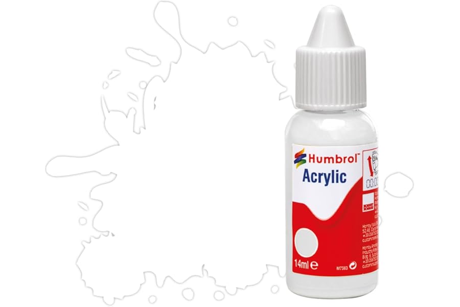 Humbrol No.34 White - Matt Acrylic Paint 14ml DB0034