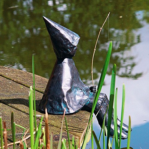 Gartenfigur Wichtel Anglerglück - 2