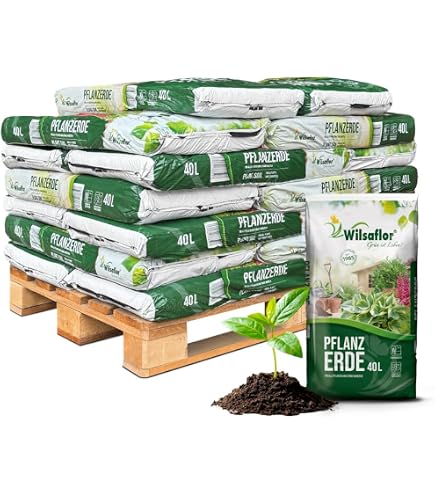 FOREST Pflanzerde – Palette Mit 42 Säcken à 60 Liter (2.520 Liter), Qualitäts-Blumenerde Aus Bayern