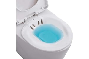 AIAOXO Bagno per WC – Bidet per WC – Vasca da bagno portatile per il trattamento delle emorroidi, cura del letto settimanale, donne incinte e anziani – evitare squat (circa 2,2 litri)