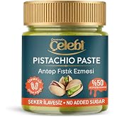 Gourmet &Ccedil;elebi Şekersiz S&uuml;r&uuml;lebilir Antep Fıstık Ezmesi,%50 Fıstık İ&ccedil;erikli,200 gr
