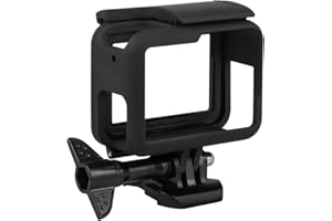 iKNOWTECH Hero Protective Case, Frame Compatible with GoPro Hero 7 Black/ 6/5 / Hero (2018) Housing Border Protective Shell Case Accessories with Quick Pull Movable Socket & Screw
