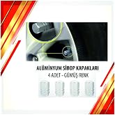Al&uuml;minyum Sibop Kapağı 4'l&uuml; Set Gri
