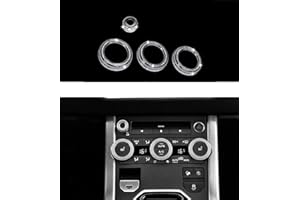 GENERIC Central Control Volume Air Conditioner Knob Decoration Diamond Interior Accessories Bling Suitable for Land Rover Evoque 2012-2018 Discovery Sport 2015-2017