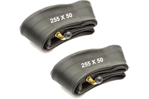 PETROLSCOOTER Pair 2 x Inner Tubes 255 x 50 Bent Valve Compatible/Replacement for Mamas & Papas Stroller Pushchair Pram (Pack of 2)