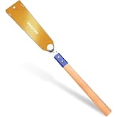 WORKPRO Japanese Saw 250 mm SK5 Double Edged Replaceable | Flexible Blade 18TPI/7-10TPI Ergonomic Beech Handle For Woodworkin