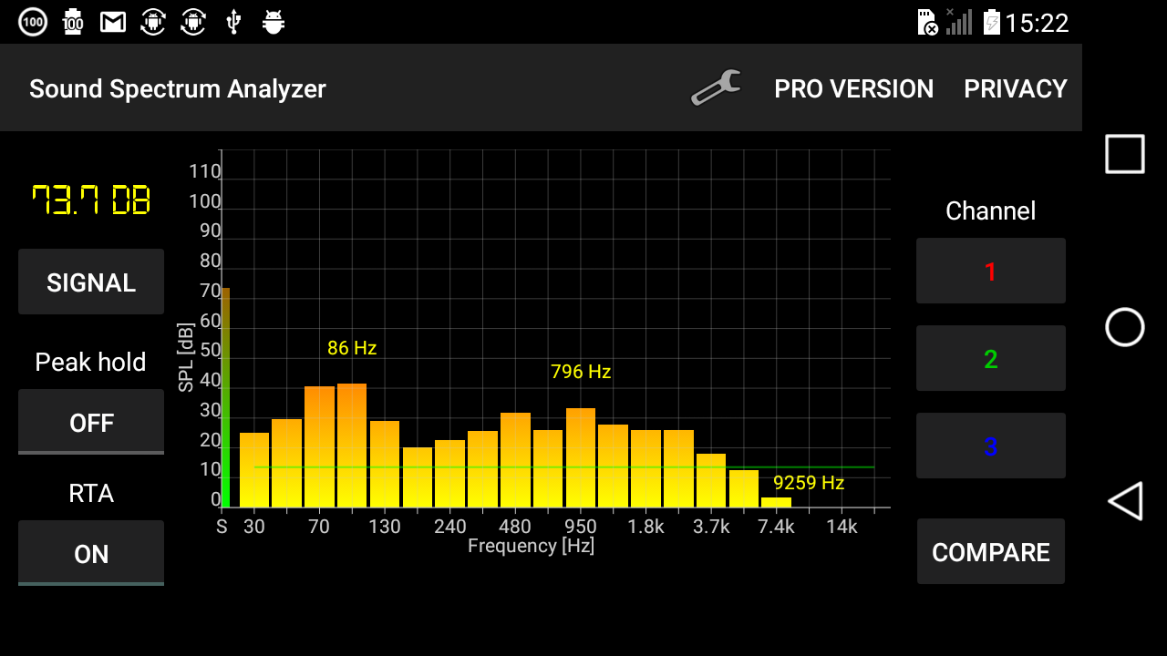 Sound Spectrum Analyzer PRO Amazon.de Apps für Android