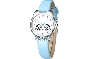 KDM Orologio Bambina Orologio da Polso Ragazze per Bambini Analogico Quarzo Impermeabile Sportivo Tempo Insegnante Elegante Pelle Orologi per Bambina Ragazzi Ragazze
