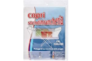 NOBILE LOVELYCARE Telo copri stendibiancheria copri bucato contro vento smog e pioggia misura grande 150x280 alto spessore 40 micron