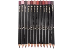 minkissy 12pcs Pack Lip Liner Set Matte Nude 12 Colors Lip Liner 2 in 1 Waterproof Lip Pen Line Makeup Lip Liners Lip Pencil Liner for Women Ladies Girls Miss
