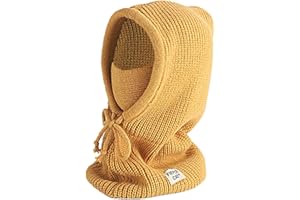 JFAN 2 in 1 Cappello Bambino Invernale Cappello Sciarpa Bambina a Maglia Caldo Beanie Berretto Passamontagna per Ragazzo e Ragazza