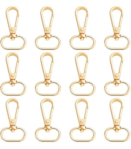 10-20pcs 9mm Noir Mat Pivotant Snap Fermoir, Crochet De