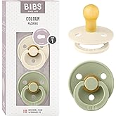 Bibs Colour İkili Kau&ccedil;uk Emzik-Ivory / Sage 0-6 Ay