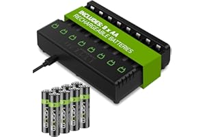 Venom Rechargeable Battery Charging Dock plus 8 x AA 2100mAh Batteries
