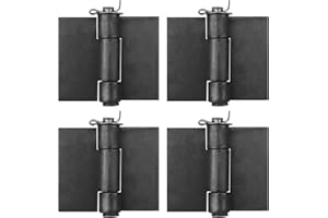 AQQ60 4 Stück 85x85x18mm Kohlenstoffstahl Anschweißscharnier,Dicke 3,5mm Heavy Duty Abnehmbar Scharnier 260 Grad Drehwinkel Tragfähigkeit Ein Paar beträgt 40Kg