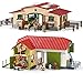 Produktbild Schleich Farm World Spiel-Set - Großer Bauernhof mit Tieren und Zubehör 42333 und Pferdestall mit Pferden und Zubehör 42195