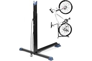 FCOUMY Support de Sol autoportant pour vélo - Support de stationnement Vertical pour vélo de Montagne, vélo de Route, pour vélo avec diamètre de Roue Max 73 cm