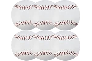 ZYYRSS übt Baseball, kein leeres Baseball, Standard 9 "mit sanftem Leder behängte Junge männer Spielen Baseball und baseballtraining, 6 Taschen.