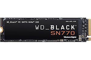 WD_BLACK SN770 1TB PCIe Gen4 NVMe SSD para gaming, hasta 5,150 MB/s velocidad de lectura
