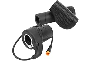 Tbest Reemplazo de Acelerador de Bicicleta Eléctrica E Ebike Half Alomejor para 3 Pin Pines Male E Bike Grips Hand Half Throttle para Eléctrico