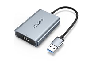ABLEWE Adaptateur USB vers HDMI, USB 3.0/2.0 vers HDMI 1080p Full HD Video Audio Multi Moniteur Convertisseur Adaptateur pour PC HDTV Compatible avec Windows XP 10/8.1/8/7