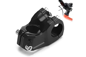 RainFlowwer Bike Stem 31.8mm, 120mm ±60 ° Degree Adjustable Angle Aluminum Alloy Handlebar Stem Riser with Hex Key for Mountain Bike, Road Bike, MTB, BMX