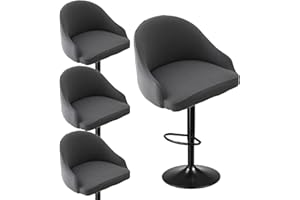 Mswborml Stampato Coprisedie per Sgabelli da Bar con Braccioli 4/2 Pezzi, Girevole Copertura per Sgabello da Bar, Rimovibile Coprisgabello da Bar con Schienale Curvo, Facile da Installare,R,4PCS