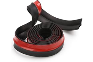 Rupse Frontspoiler Lippe,Auto Gummi Front Stoßfänger Lip Splitter Spoiler Protector für Pkw/Truck/SUV (TPVC Kautschuk)