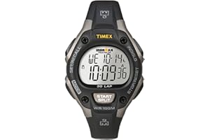 Timex Sportowy zegarek Ironman Midsize Triathlon 30 Lap Watch - T5E961, LCD/czarny, pasek