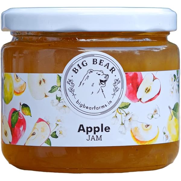 Big Bear Farms fresh fruit jam - 350gm net (Apple Jam) : Amazon.in