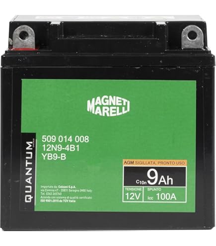 Batteria Gel Motorparts Minarelli YB9-B-GEL 12V 9Ah - Per Piaggio Vespa PX 150 2T - Foto 10