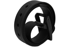 MEISHINE® 115 * 3.5cm Candy Colour Unisex Cintura in Silicone con Fibbia Plastica per Uomo Donna