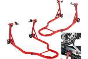 JOMAFA Caballete de Moto Soporte Delantero y Trasero Universal Portátil Tipo Elevador, Acero