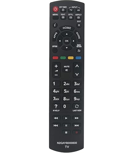 Telecomando Universale Serie RM Per TV PANASONIC TX43E302B (nero, Infrarossi)