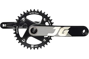 JGbike Mountain Bike Crankset Square Taper 68-73 BB 170mm 104 BCD with Chainring & Bolts for MTB BMX Road Bicyle,Compatible with Shimano,SRAM,FSA, Gaint