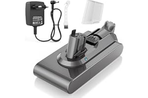 Klickstil SV15 3900mAh V11 Batteria per Dyson con caricabatterie, ASUNCELL Batteria di ricambio per V11 Torque Drive Outsize Absolute Extra V15 Detect Absolute Extra SV15 SV16 SV22